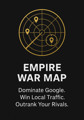 Empire War Map service graphic – Strategic Google Business Profile optimization to dominate local search and outrank competitors.